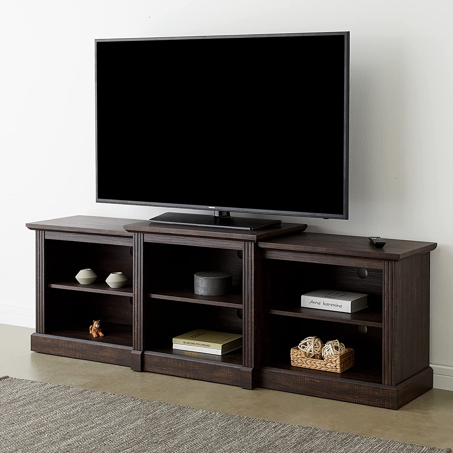 ROCKPOINT 70inch Classical TV Stand Storage Media Console Entertainment Center