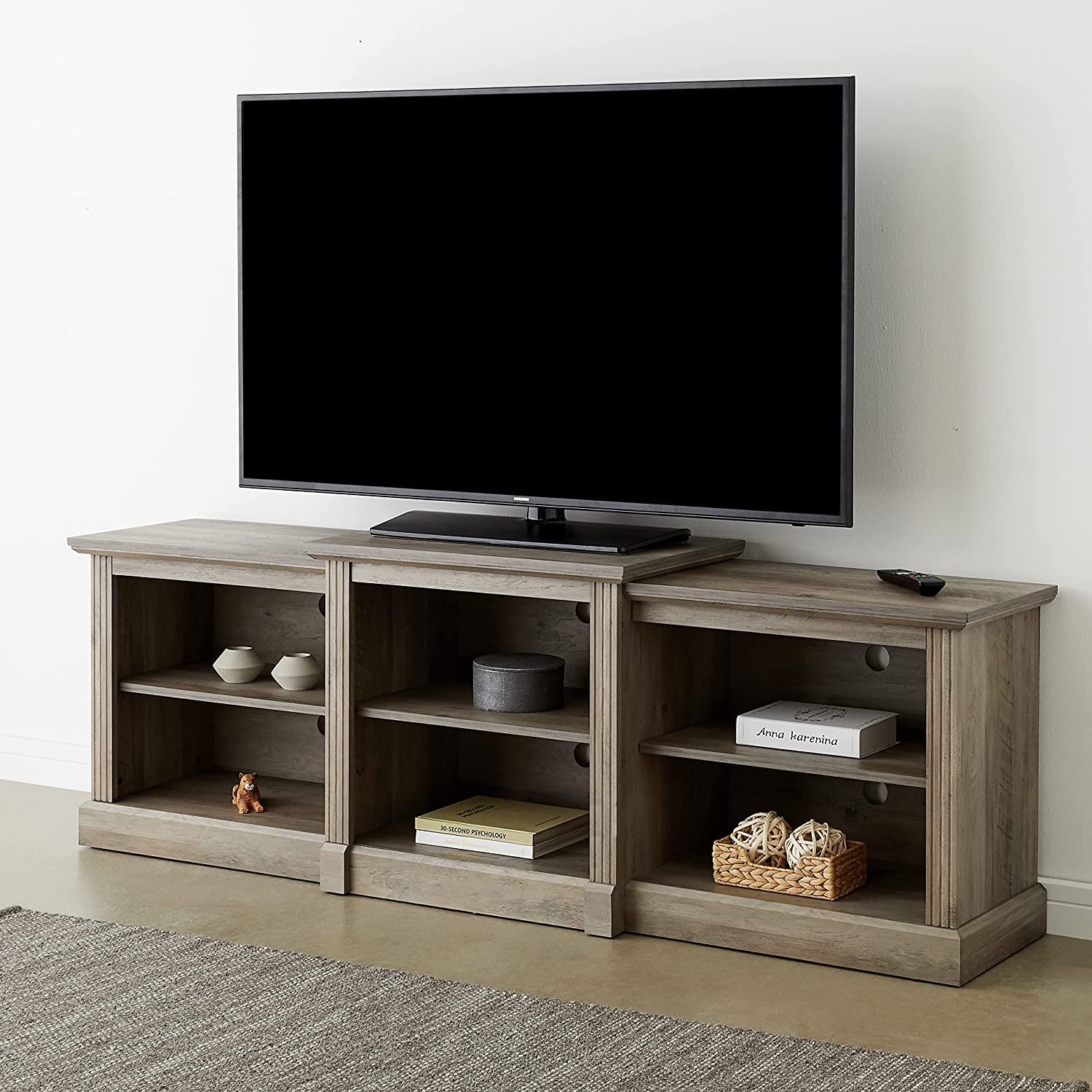 ROCKPOINT 70inch Classical TV Stand Storage Media Console Entertainment Center