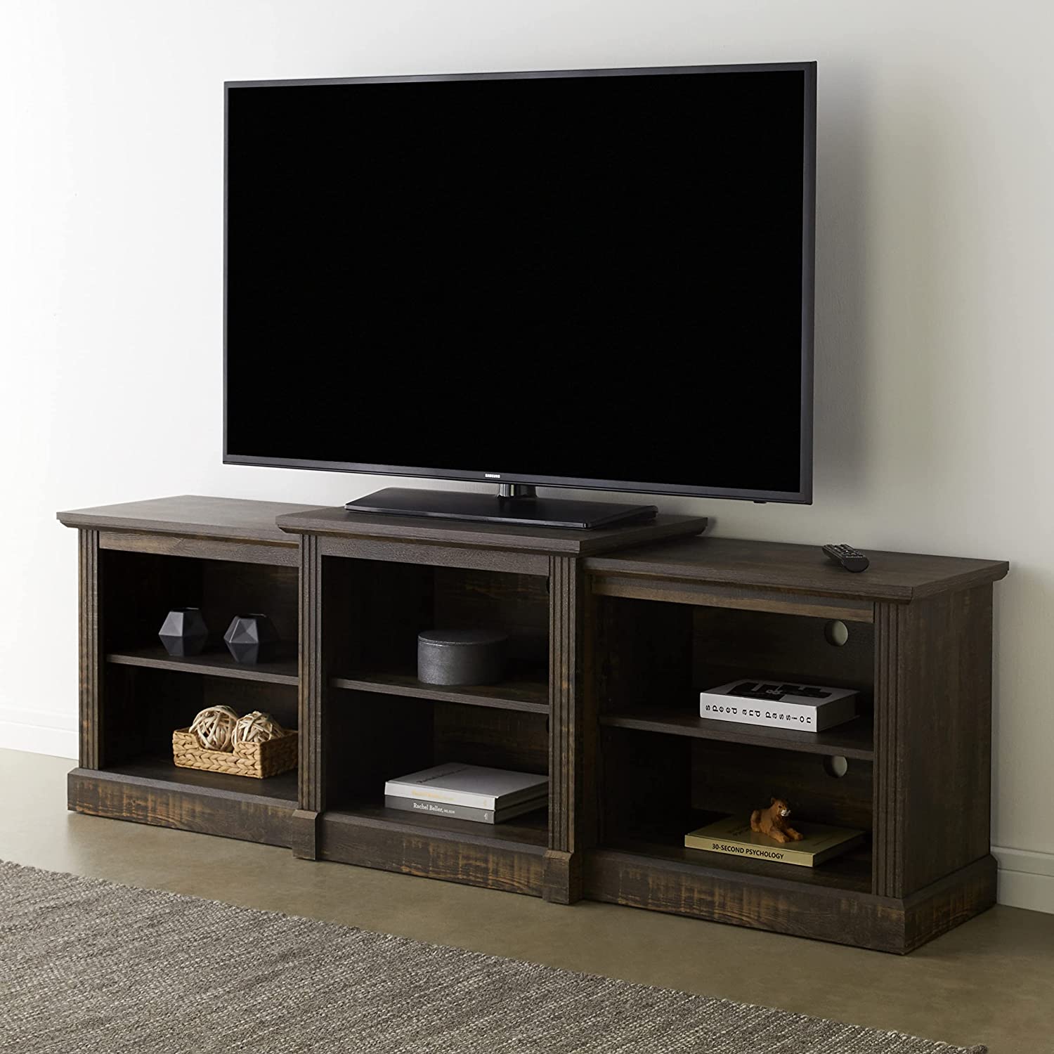 ROCKPOINT 70inch Classical TV Stand Storage Media Console Entertainment Center