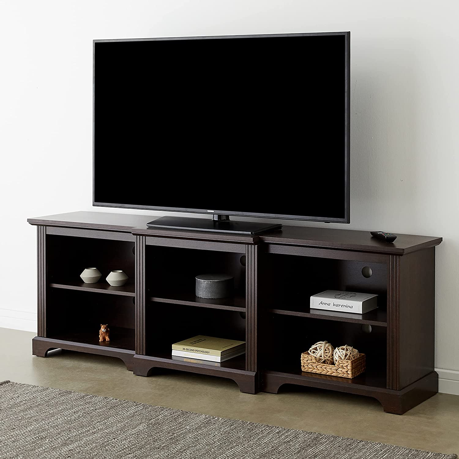 ROCKPOINT 70inch Modern TV Stand Storage Media Console Entertainment Center