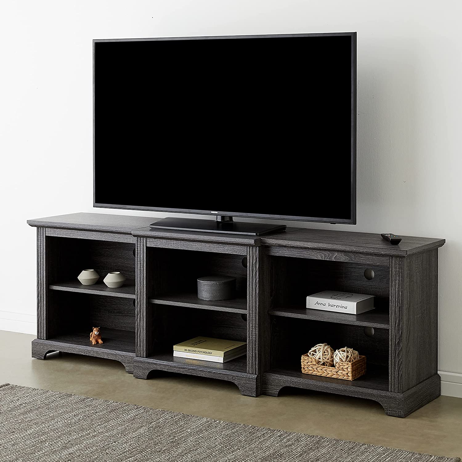 ROCKPOINT 70inch Modern TV Stand Storage Media Console Entertainment Center