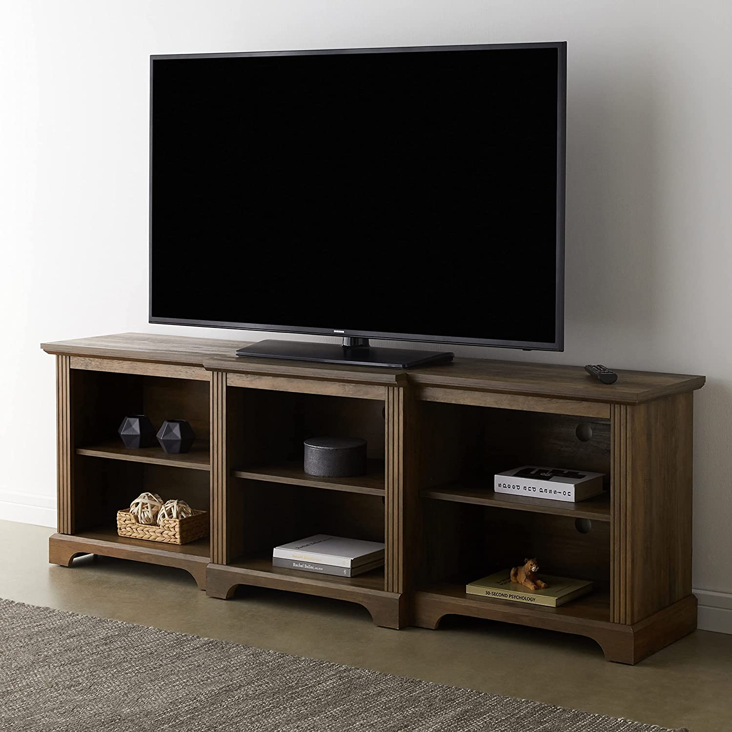 ROCKPOINT 70inch Modern TV Stand Storage Media Console Entertainment Center