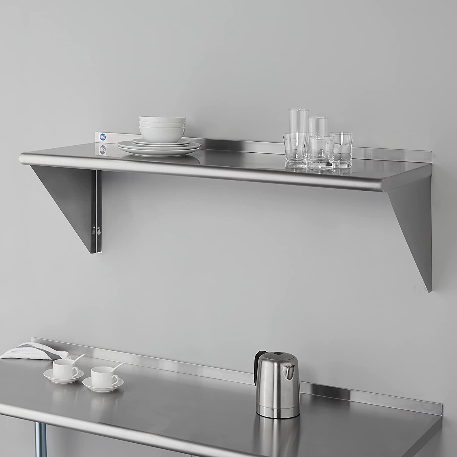 Rockpoint Stainless Steel Shelf 18 x 48 Inches