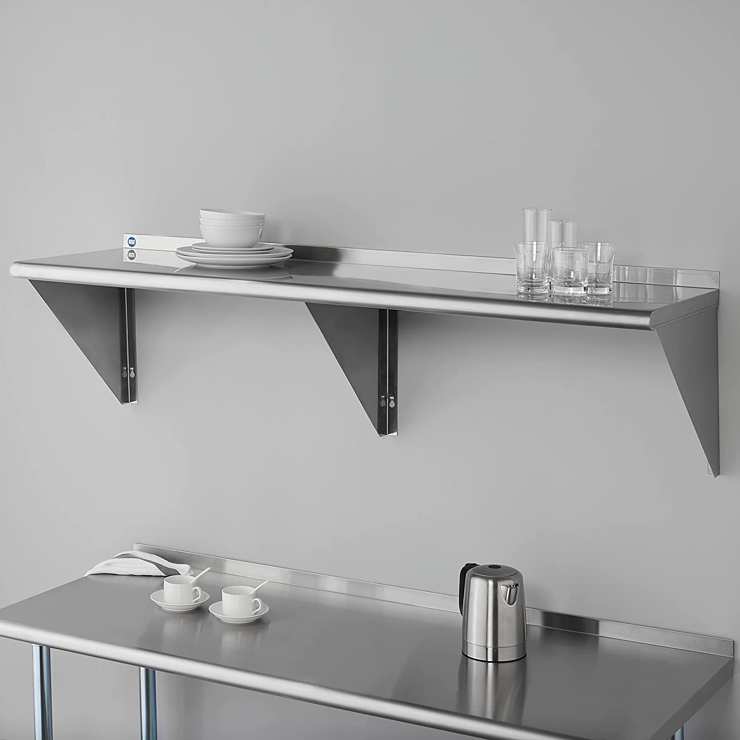 Rockpoint Stainless Steel Shelf 18 x 60 Inches