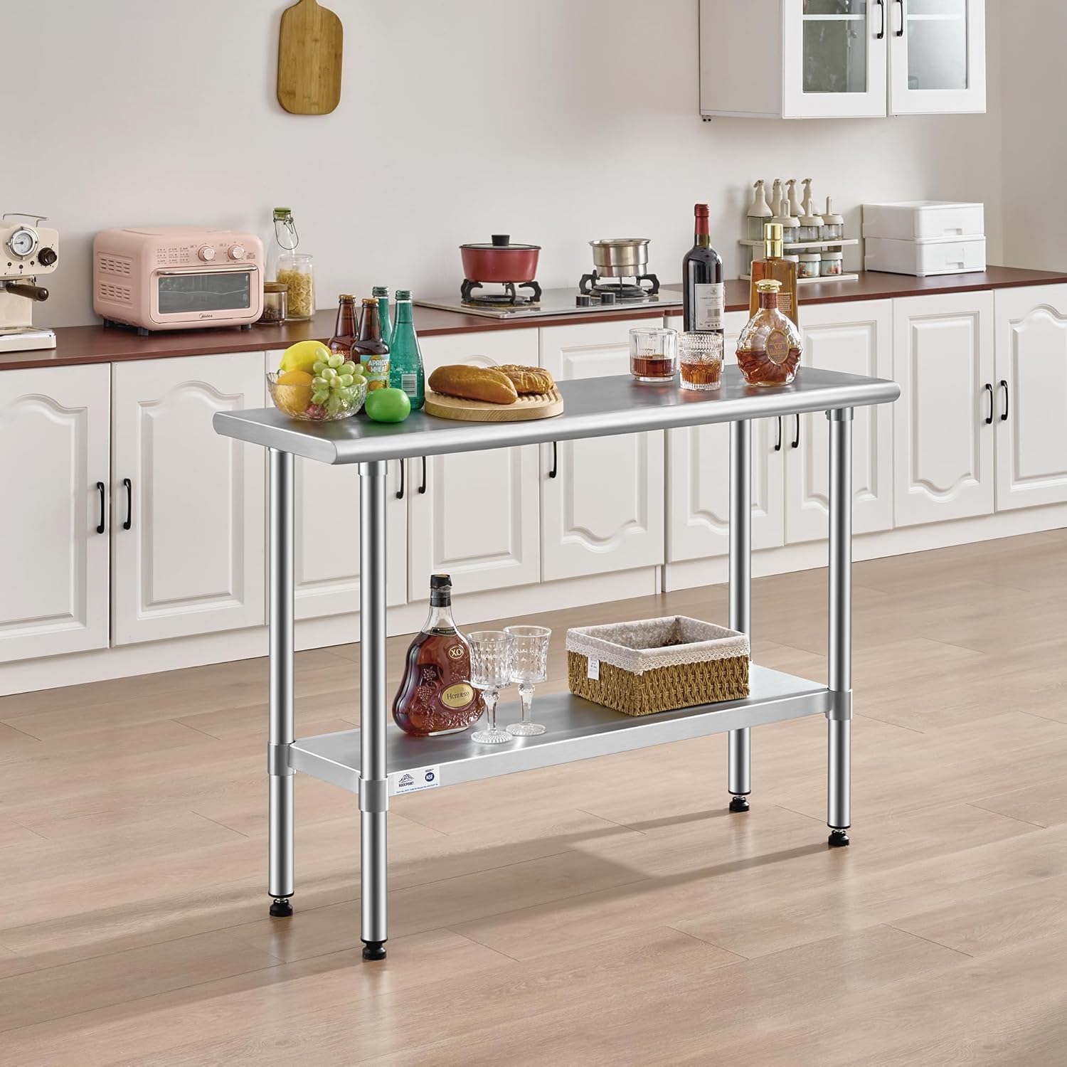 ROCKPOINT Stainless Steel Table 14x48 Inches